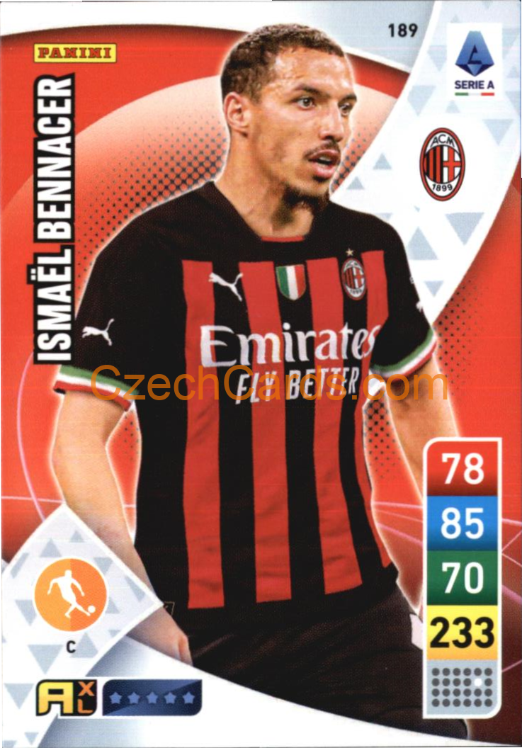 Ismaël Bennacer 2022/23 Panini Calciatori Adrenalyn XL #189