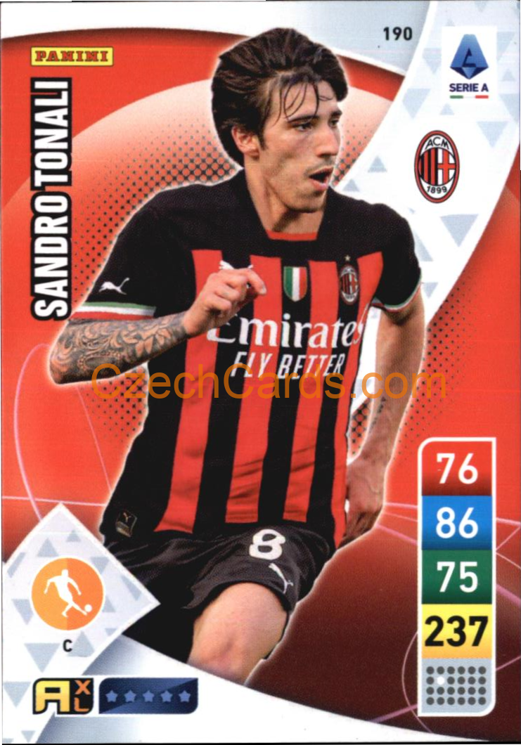 Sandro Tonali 2022/23 Panini Calciatori Adrenalyn XL #190