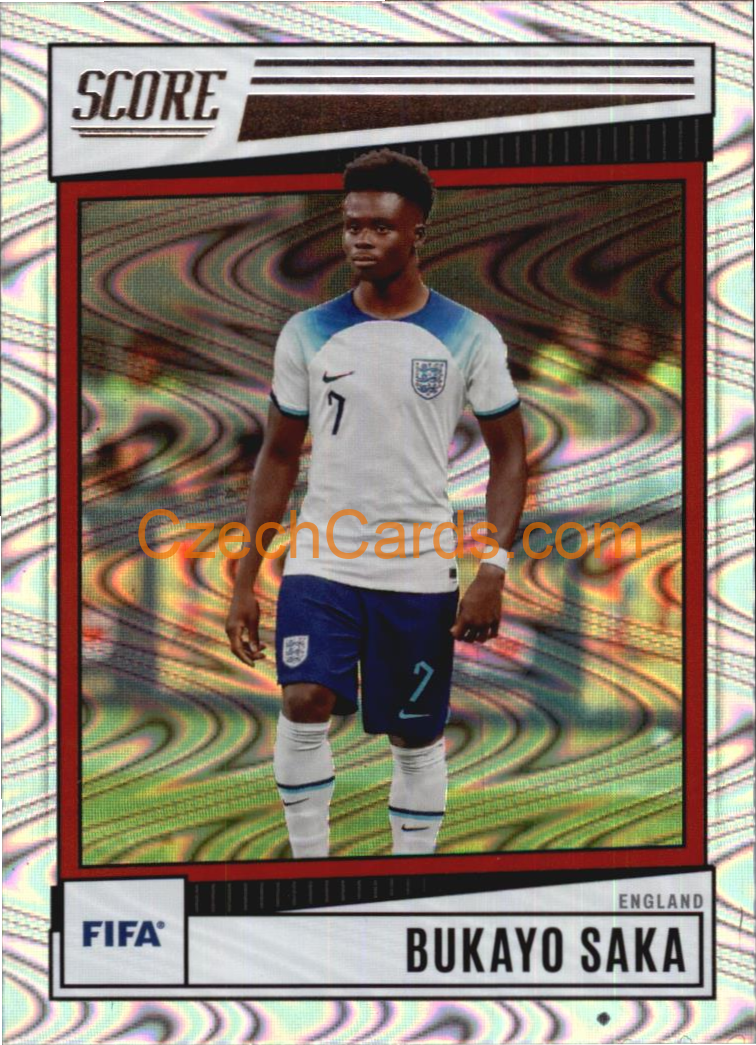 Bukayo Saka 2022/23 Panini SCORE FIFA Swirl parallel #43