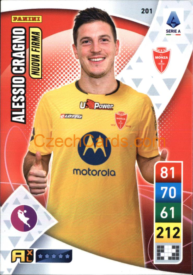 Alessio Cragno 2022/23 Panini Calciatori Adrenalyn XL #201