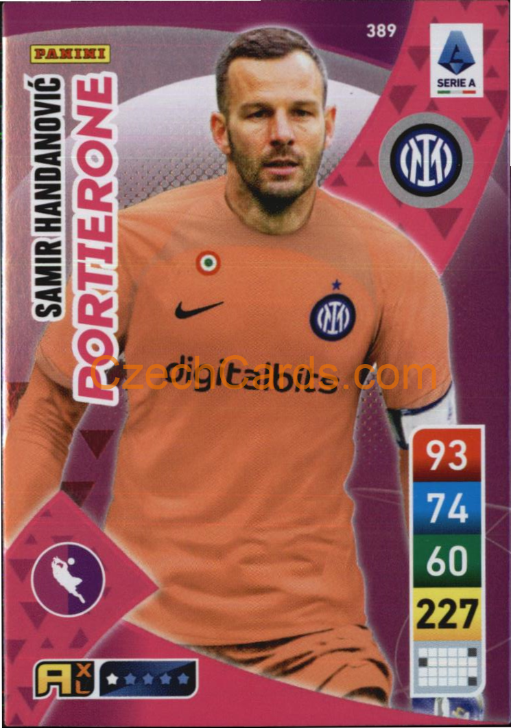 Samir Handanović 2022/23 Panini Calciatori Adrenalyn XL Portierone #389