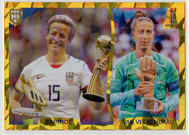 Rapinoe FIFA Women's Wolrd Cup France 2019 Awards 2020 FIFA 365 #407 HOLO