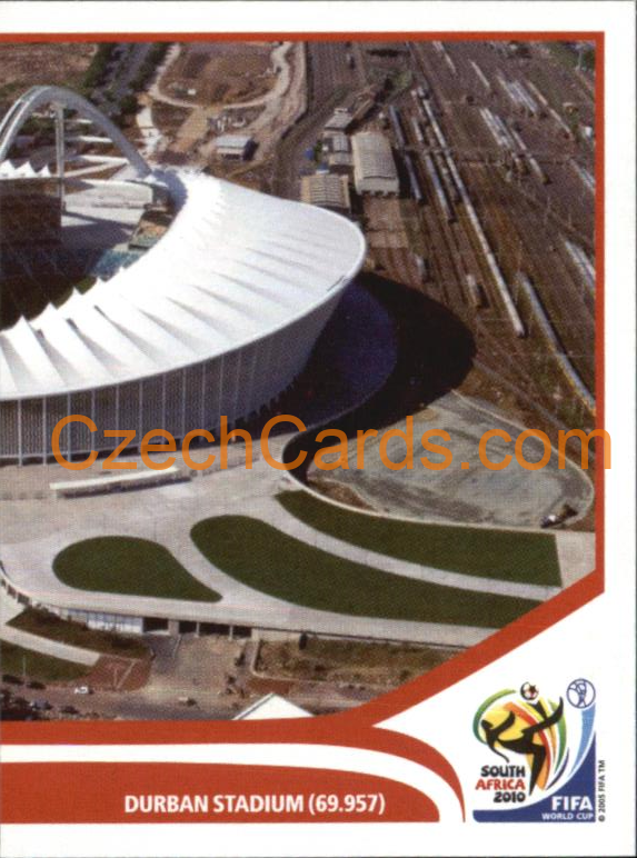 Durban Stadium 2010 Panini FIFA World Cup sticker #9