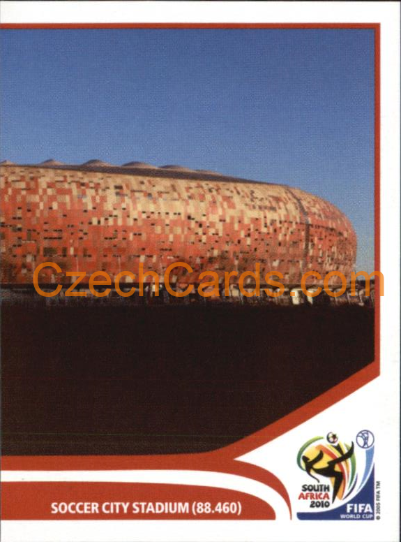 Soccer City Stadium 2010 Panini FIFA World Cup sticker #13