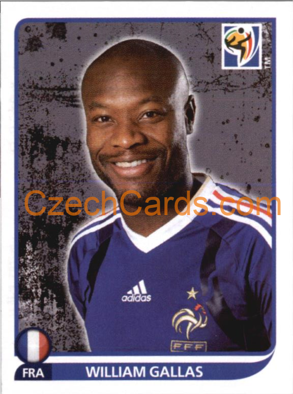 William Gallas 2010 Panini FIFA World Cup sticker #91