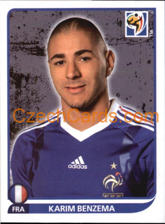 Karim Benzema 2010 Panini FIFA World Cup sticker #104 RC