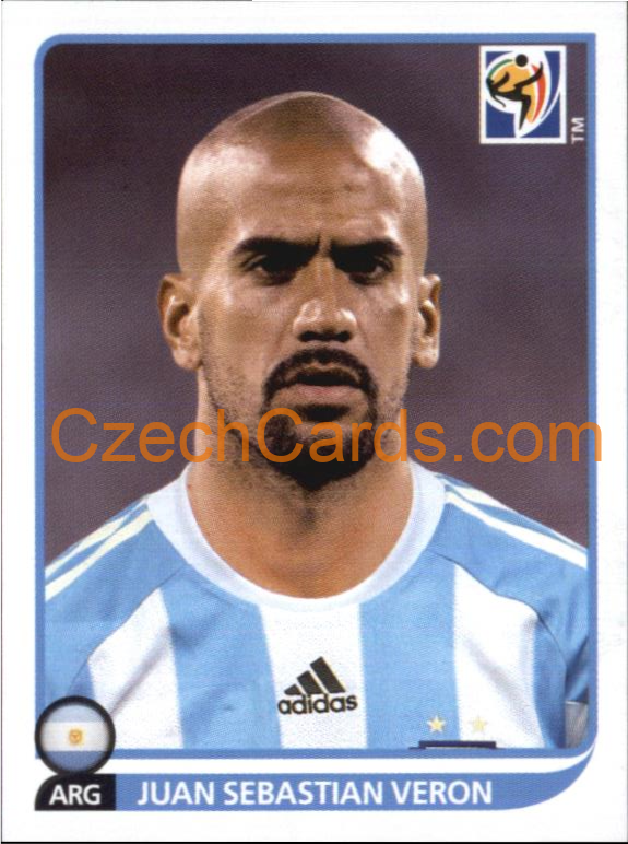 Juan Sebastian Veron 2010 Panini FIFA World Cup sticker #118