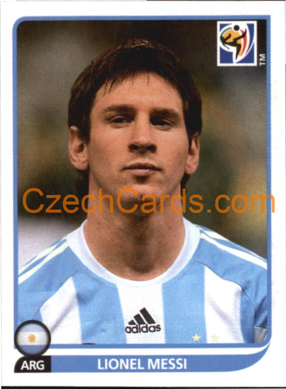 Lionel Messi 2010 Panini FIFA World Cup sticker #122