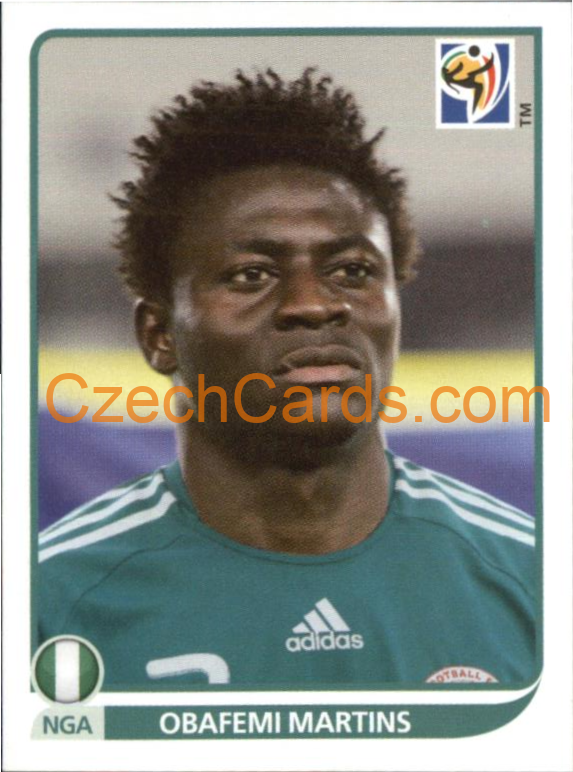 Obafemi Martins 2010 Panini FIFA World Cup sticker #142