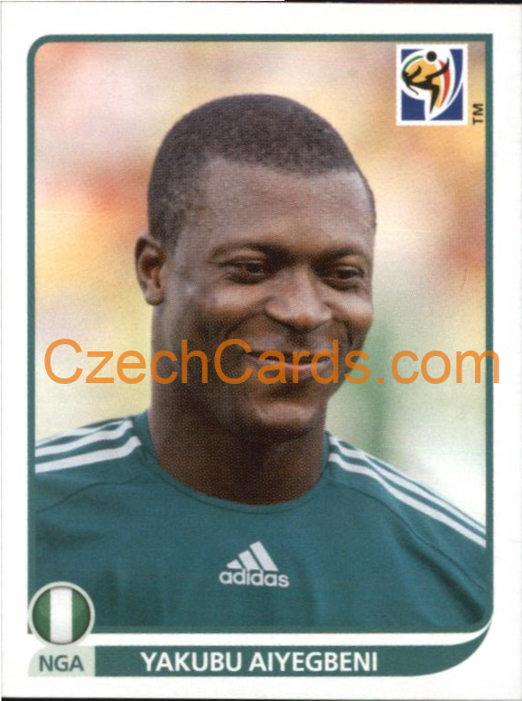Yakubu Aiyegbeni 2010 Panini FIFA World Cup sticker #143