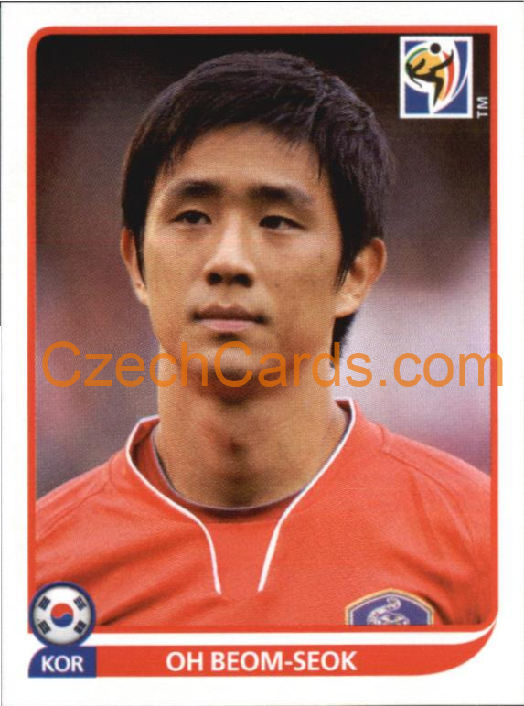 Oh Beom-Seok 2010 Panini FIFA World Cup sticker #152