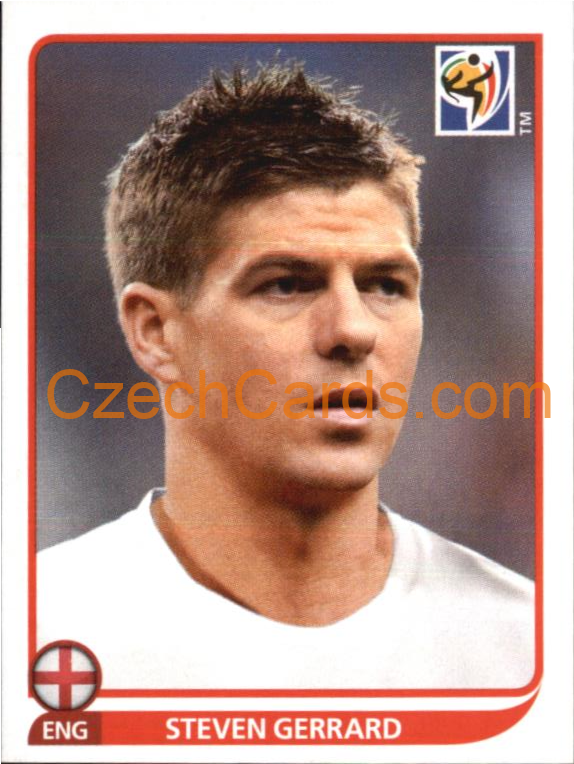 Steven Gerrard 2010 Panini FIFA World Cup sticker #192