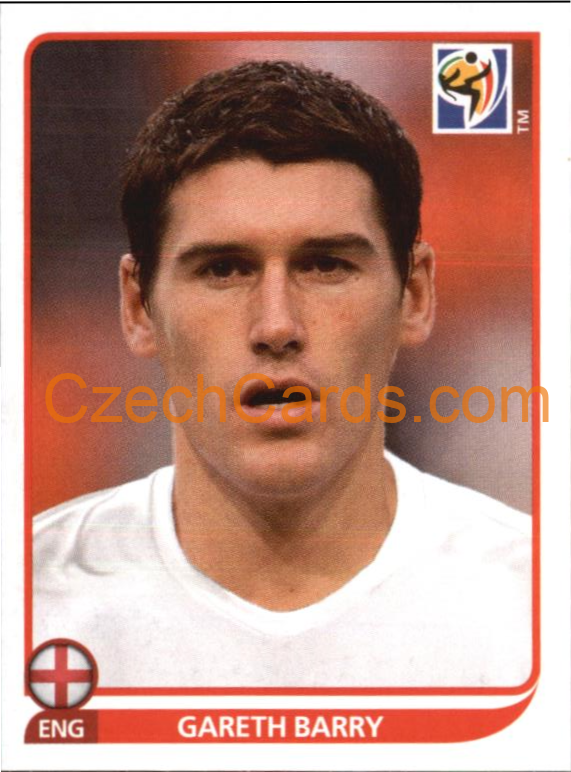 Gareth Barry 2010 Panini FIFA World Cup sticker #194
