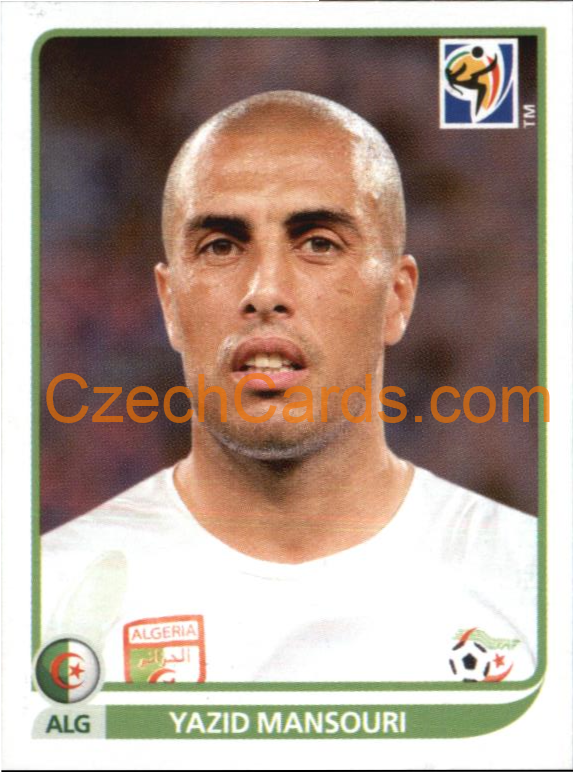 Yazid Mansouri 2010 Panini FIFA World Cup sticker #229