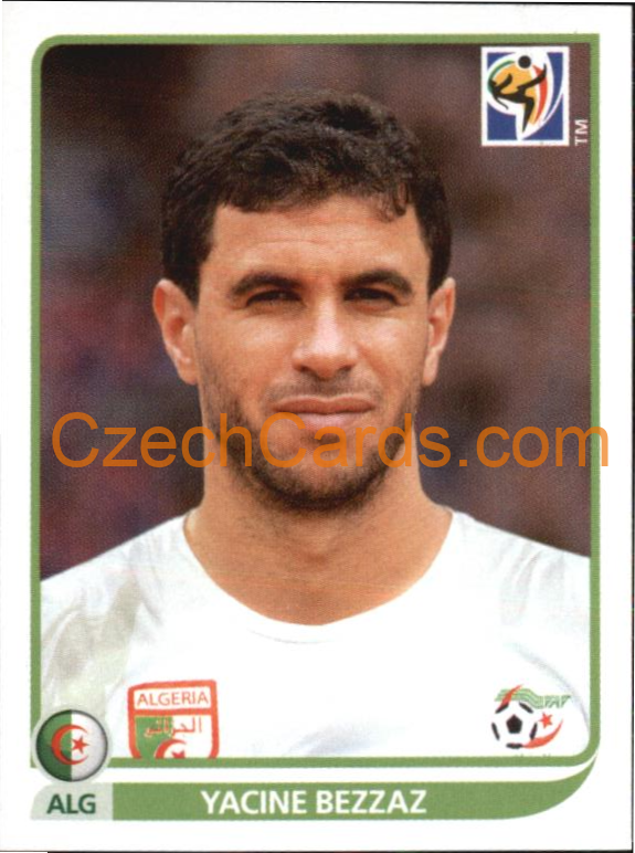 Yacine Bezzaz 2010 Panini FIFA World Cup sticker #230