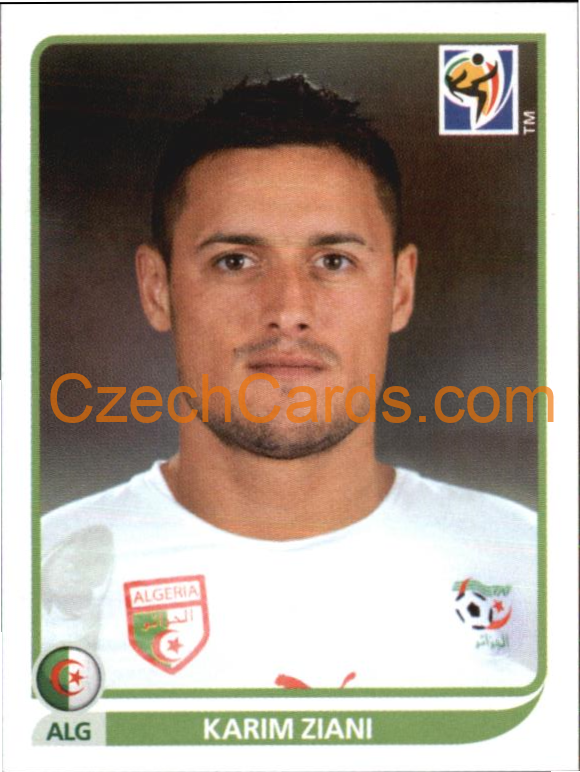 Karim Ziani 2010 Panini FIFA World Cup sticker #232