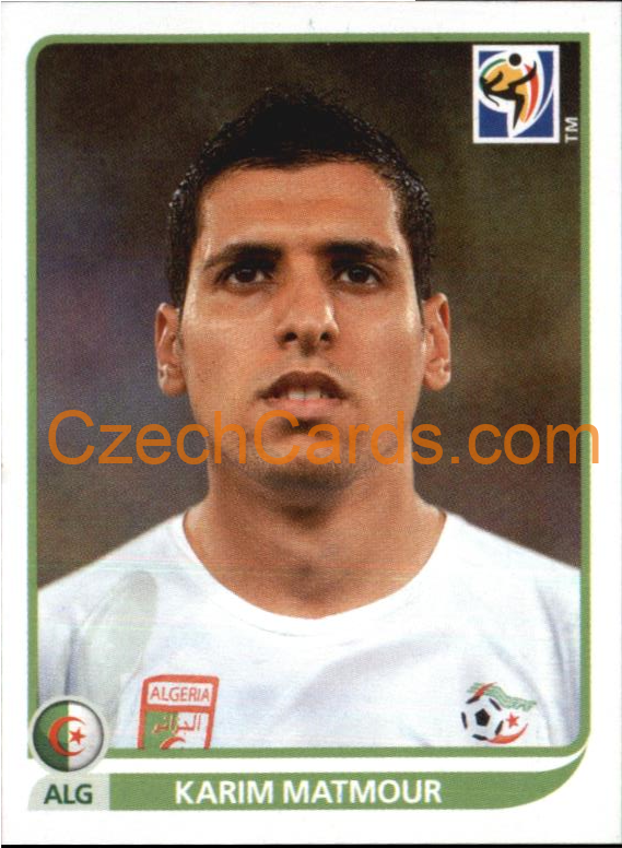 Karim Matmour 2010 Panini FIFA World Cup sticker #235