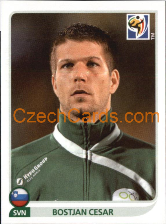 Bostjan Cesar 2010 Panini FIFA World Cup sticker #242
