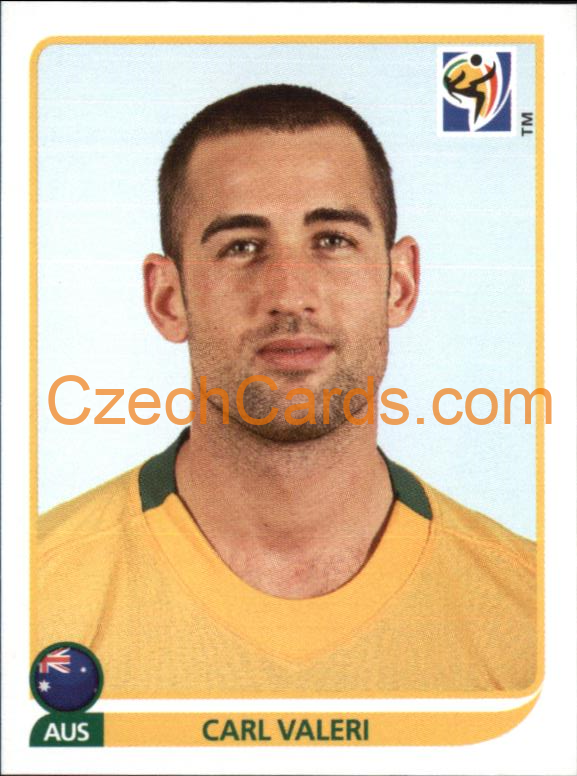 Carl Valeri 2010 Panini FIFA World Cup sticker #287