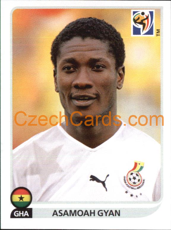 Asamoah Gyan 2010 Panini FIFA World Cup sticker #331