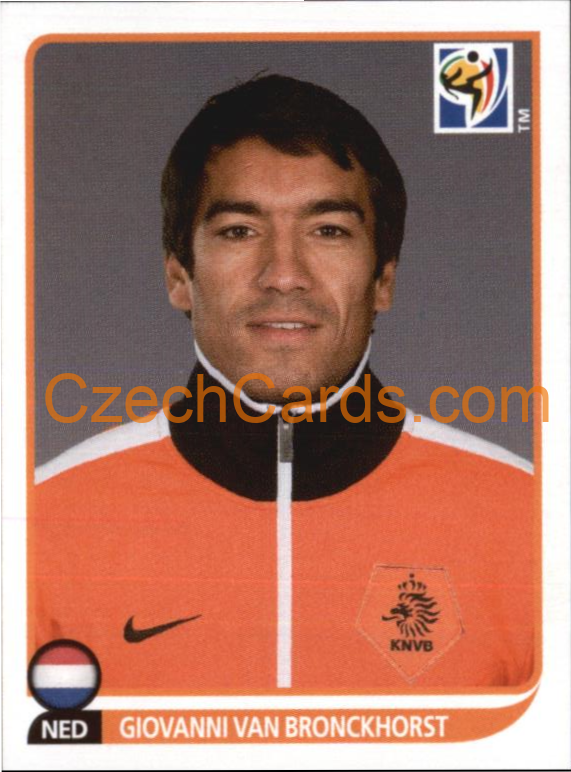 Giovanni van Bronckhorst 2010 Panini FIFA World Cup sticker #337