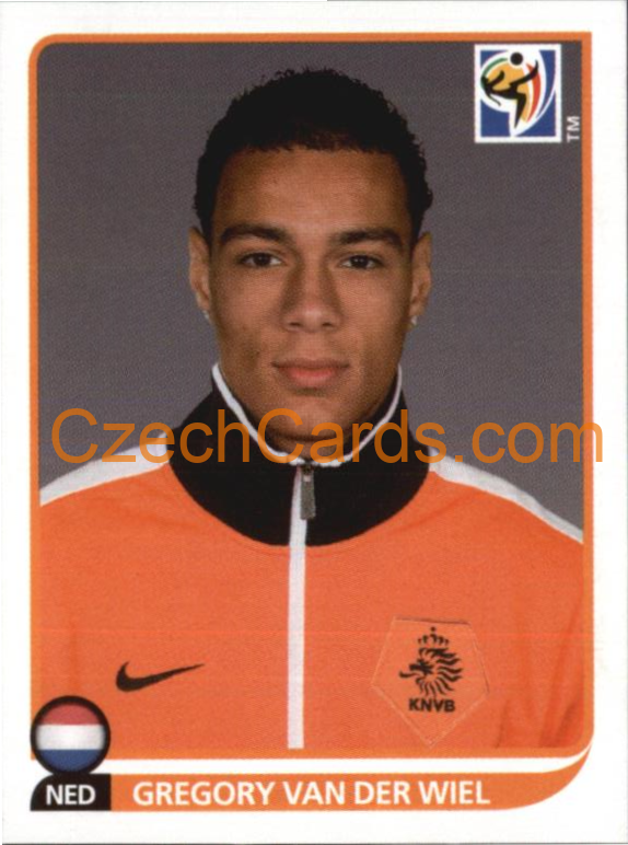 Gregory van der Wiel 2010 Panini FIFA World Cup sticker #341