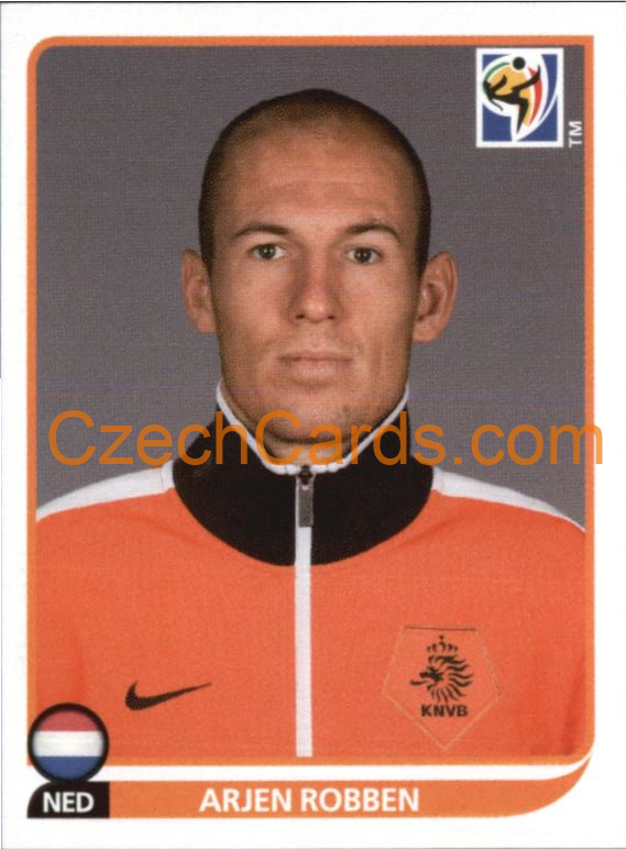 Arjen Robben 2010 Panini FIFA World Cup sticker #348