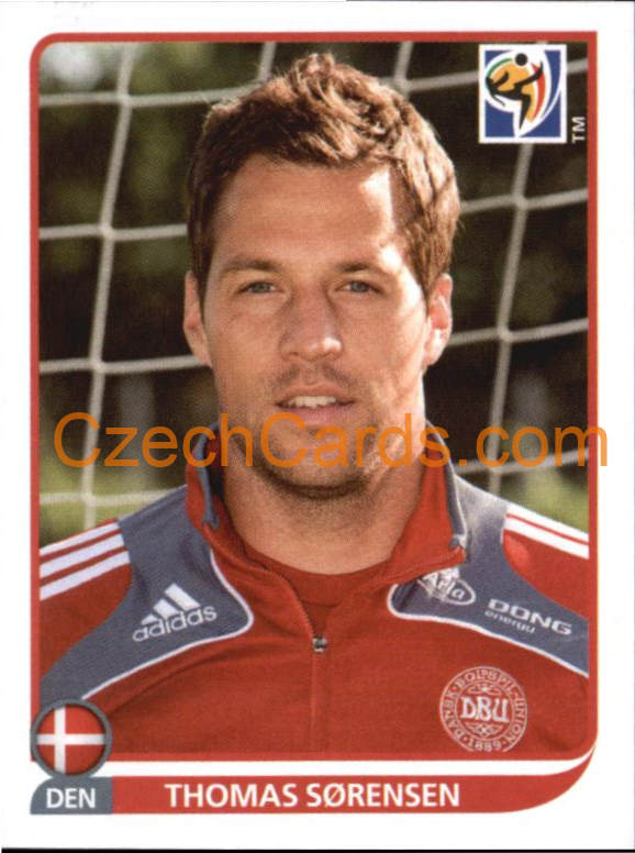 Thomas Sørensen 2010 Panini FIFA World Cup sticker #355