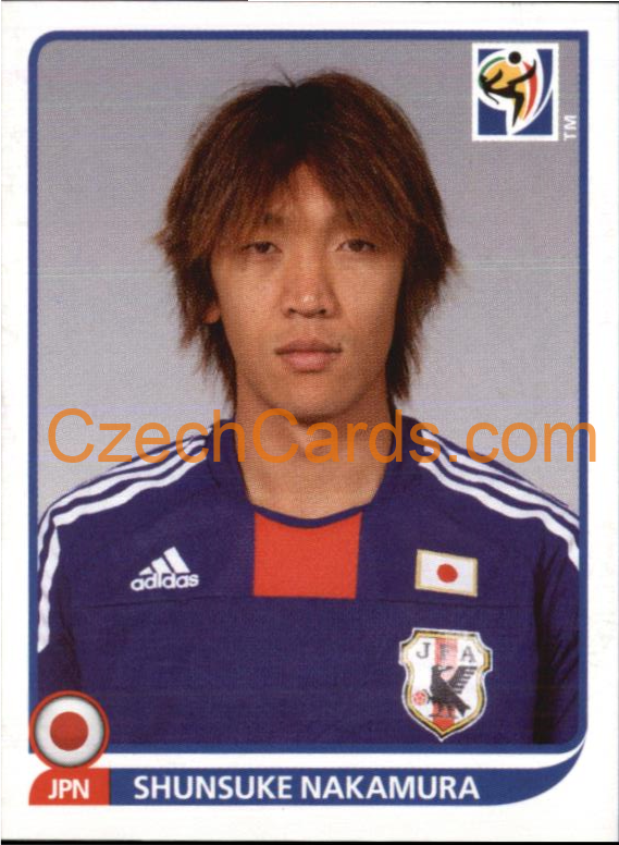 Shunsuke Nakamura 2010 Panini FIFA World Cup sticker #388