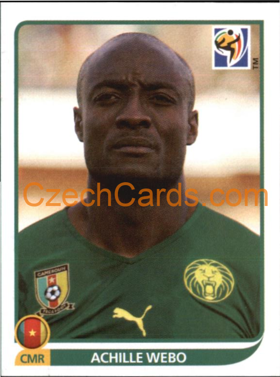 Achille Webo 2010 Panini FIFA World Cup sticker #409