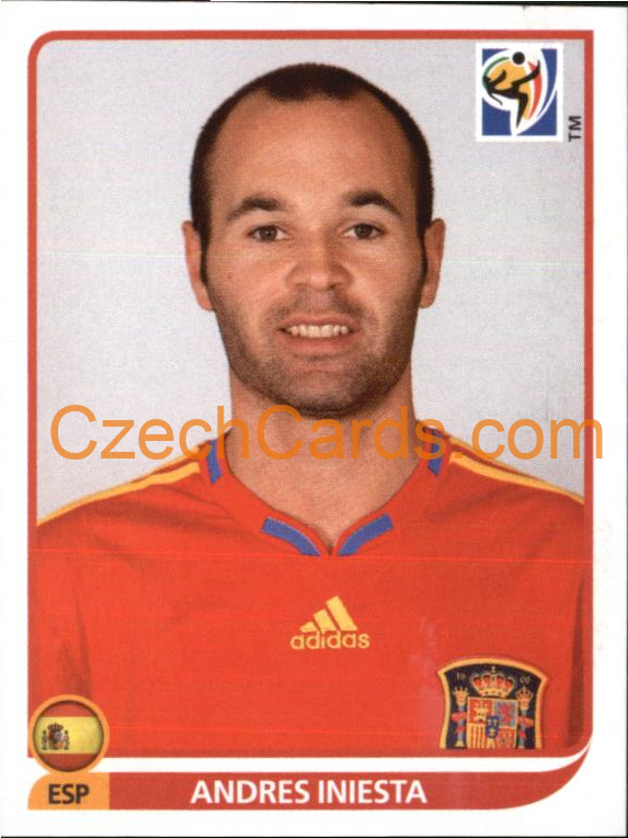 Andres Iniesta 2010 Panini FIFA World Cup sticker #577