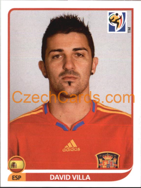 David Villa 2010 Panini FIFA World Cup sticker #579