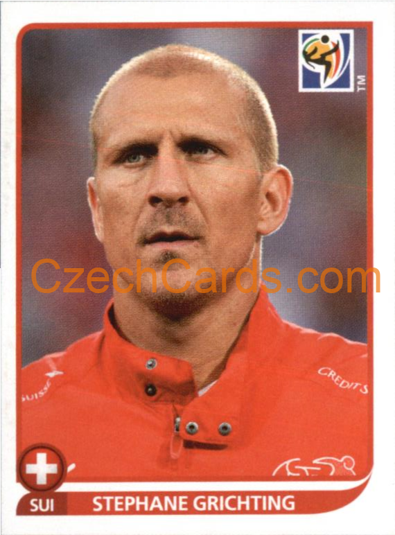 Stephane Grichting 2010 Panini FIFA World Cup sticker #586