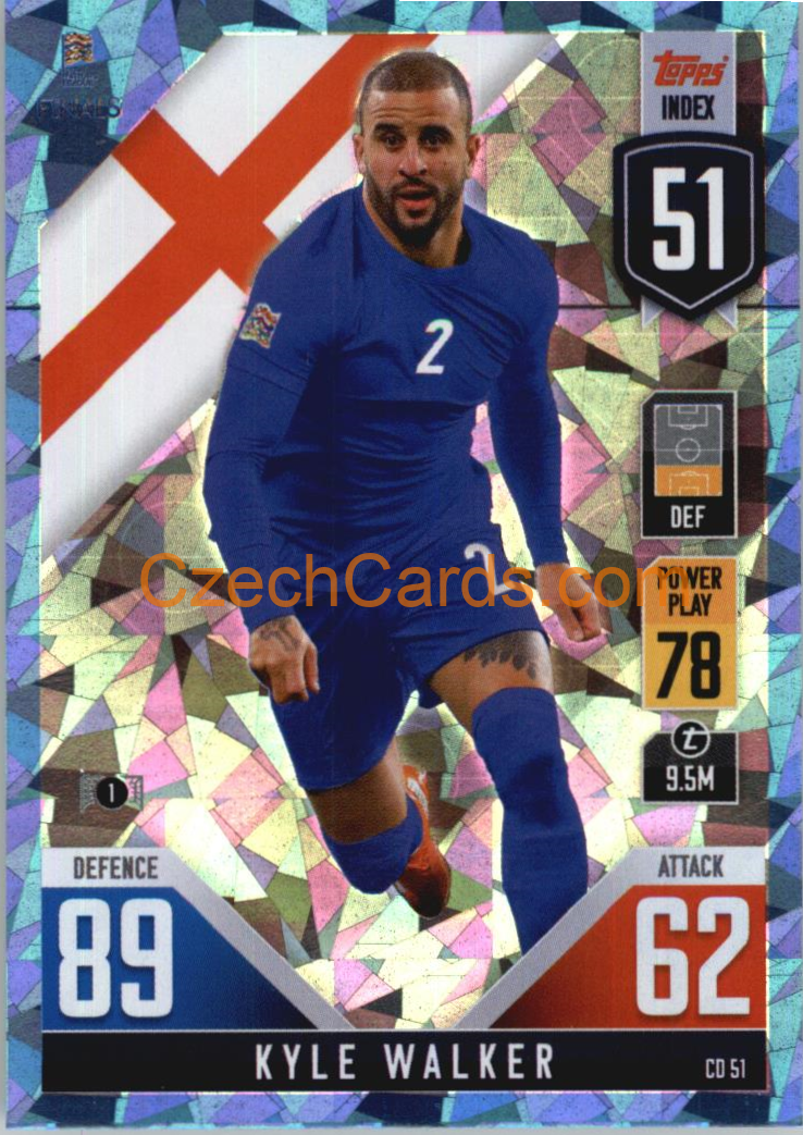 Kyle Walker 2022/23 Match Attax 101 blue #CD54