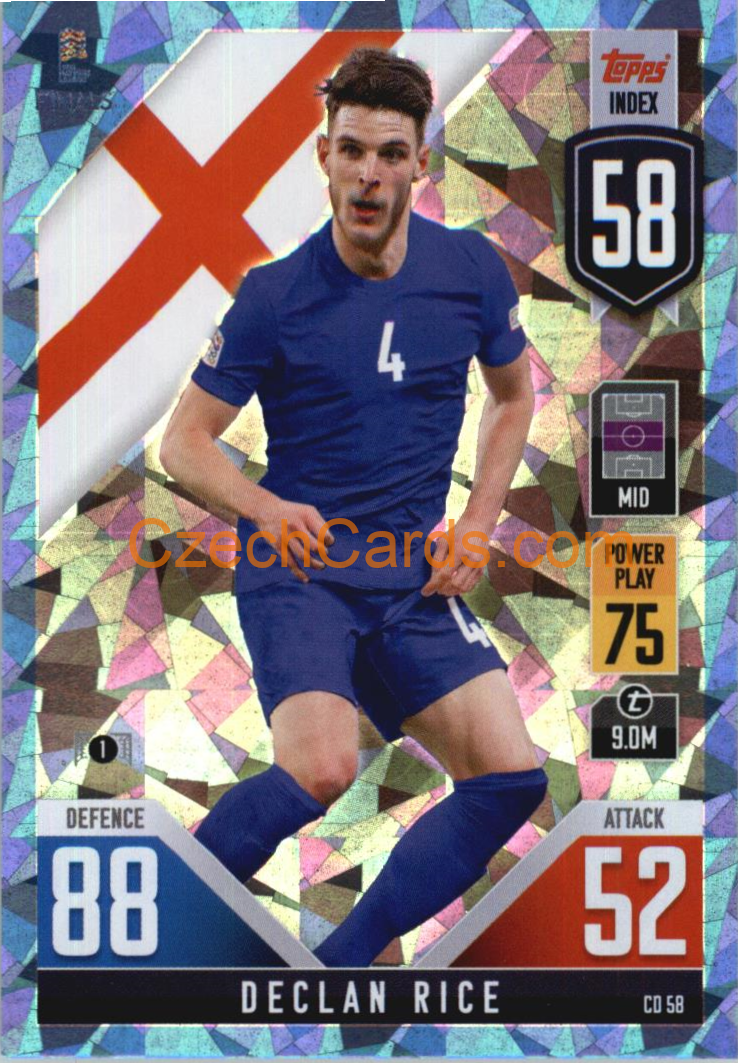 Declan Rice 2022/23 Match Attax 101 blue #CD58