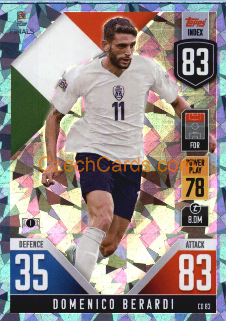 Domenico Berardi 2022/23 Match Attax 101 blue #CD80