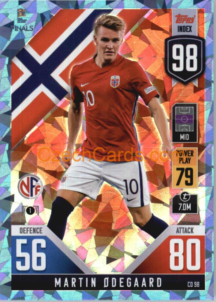 Martin Odegaard 2022/23 Match Attax 101 blue #CD98