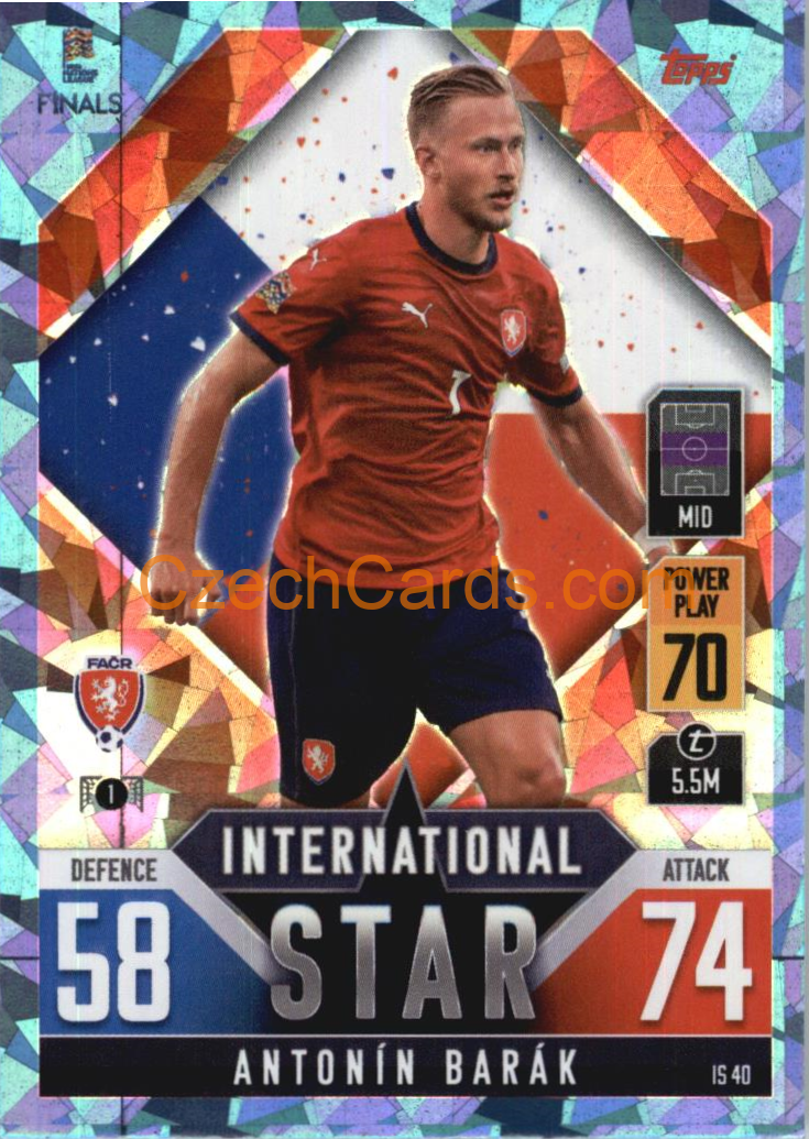 Antonín Barák 2022/23 Match Attax 101 blue #IS40
