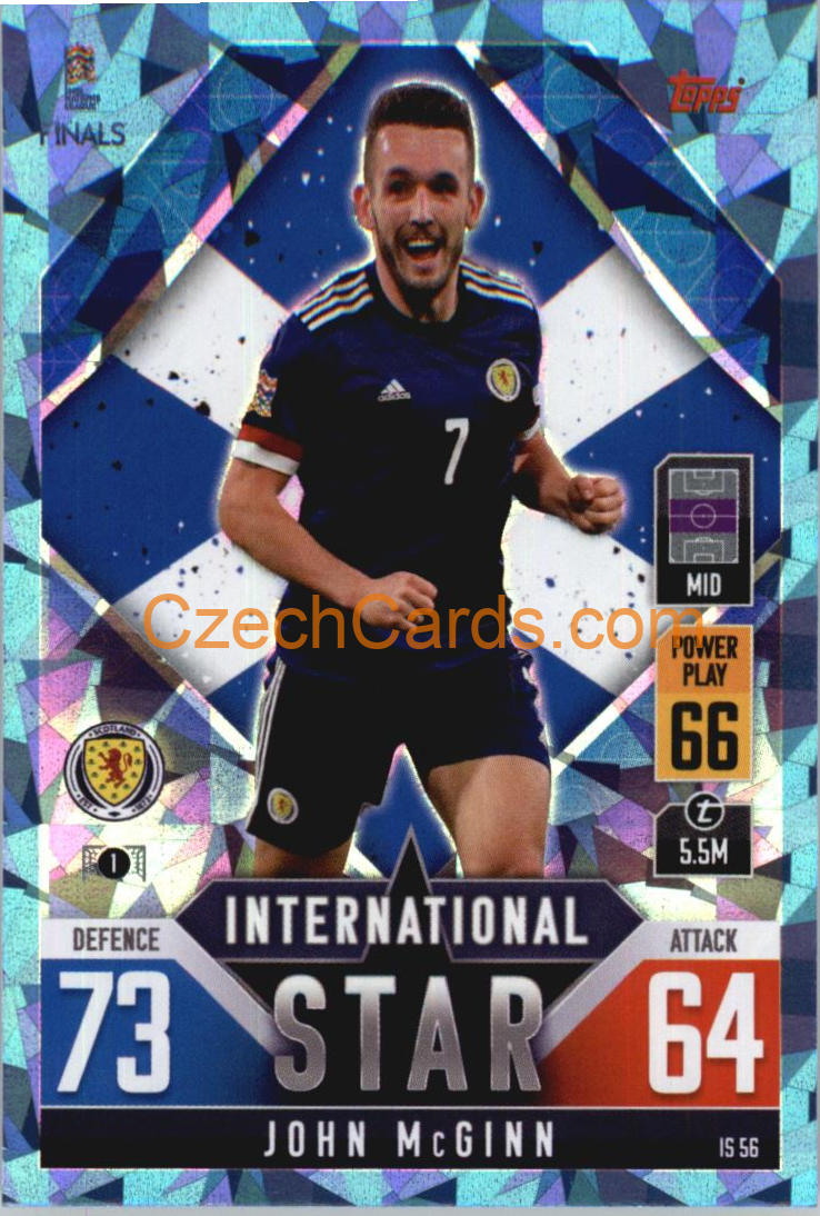 John McGinn 2022/23 Match Attax 101 blue #IS56