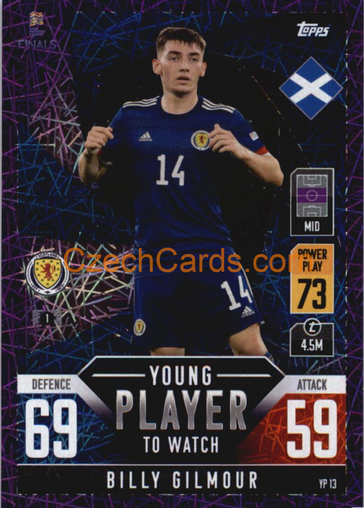 Billy Gilmour 2022/23 Match Attax 101 purple #YP13