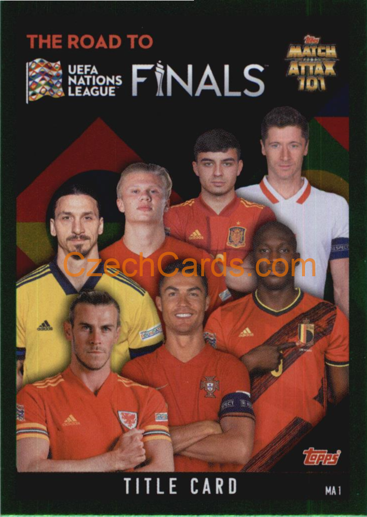 Title Card Haaland Ronaldo 2022/23 Match Attax 101green  #MA1