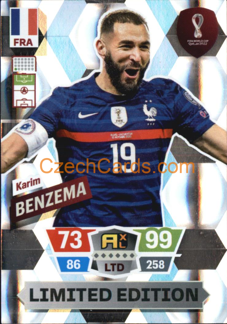Karim Benzema 2022 Panini World Cup Adrenalyn Limited Edition #LE-KB