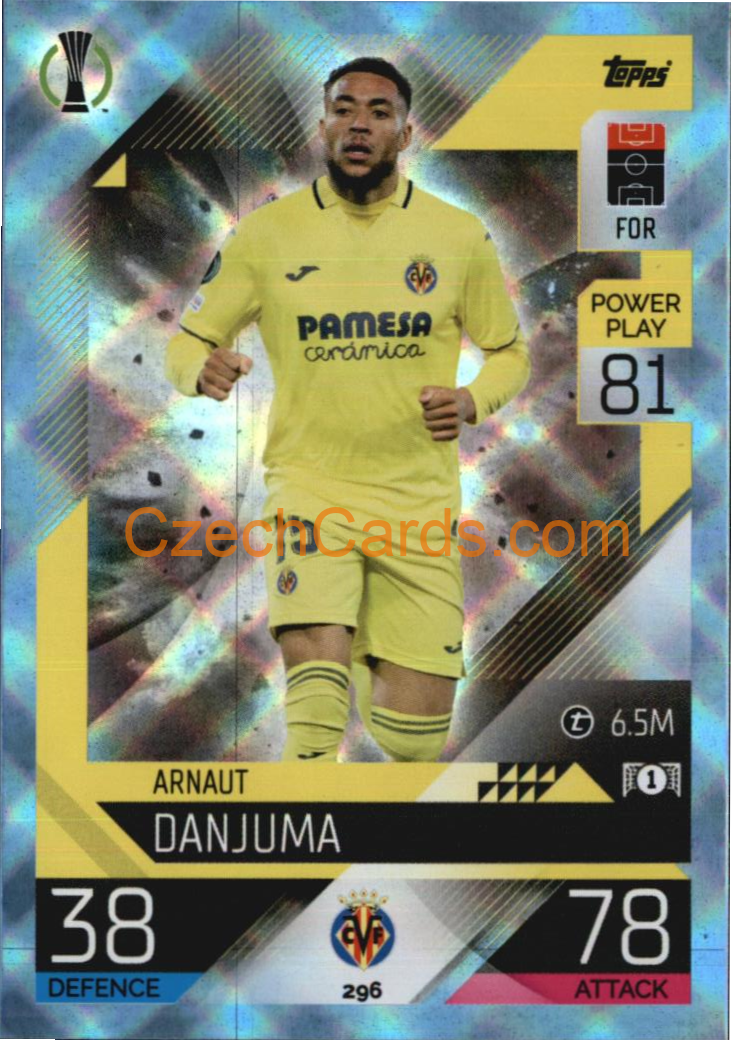 Arnaut Danjuma Topps Match Attax 2022/23 Crystal Parallel #296
