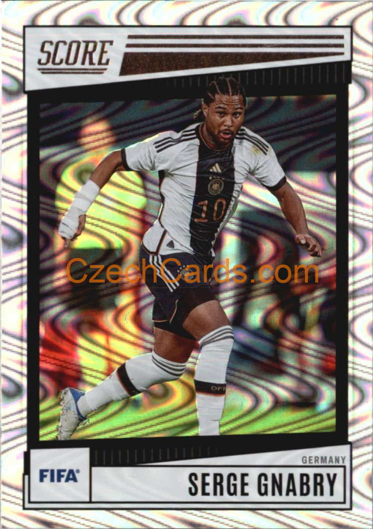 Serge Gnabry 2022/23 Panini SCORE FIFA Swirl parallel #90