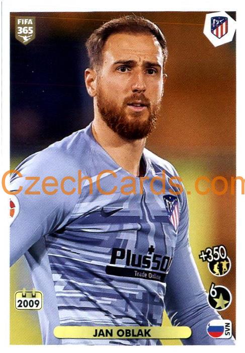 Jan Oblak 2021 Panini FIFA 365 Sticker #13
