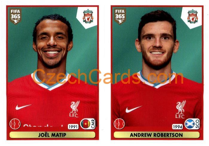 Joël Matip - Andrew Robertson 2021 Panini FIFA 365 Sticker #30