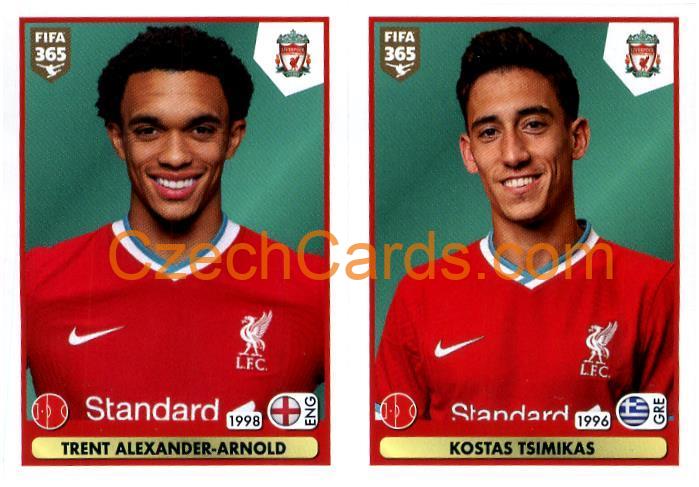 Trent Alexander-Arnold - Kostas Tsimikas 2021 Panini FIFA 365 Sticker #31