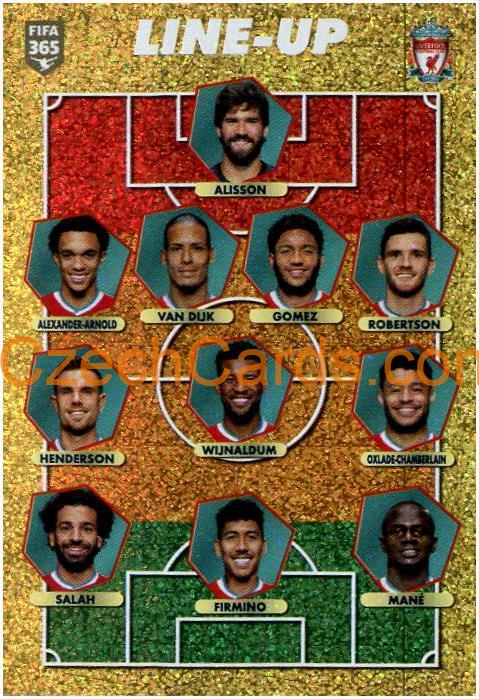 Liverpool FC - line-up 2021 Panini FIFA 365 Sticker shiny #35