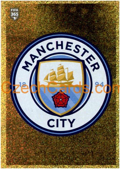 Manchester City Logo 2021 Panini FIFA 365 Sticker foil #41