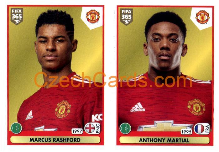 Marcus Rashford - Anthony Martial 2021 Panini FIFA 365 Sticker #70